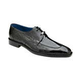 Belvedere Men's Shoes Bolero Genuine Ostrich Leg and Ostrich Quill Black R43 - J.Valintin Men's Wear Legend - Bolero R34 Black_10