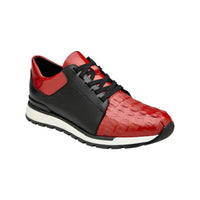 Belvedere Shoes Caiman Crocodile and Soft Italian Calf Titan Red/Black 33631 - J.Valintin Men's Wear Legend - Titan Red/Black 33631 - 9