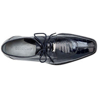 Belvedere Siena Men's Shoes Genuine Ostrich Lace up Navy 1463 - J.Valintin Men's Wear Legend - Siena 1463 Navy_9