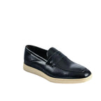 Belvedere Studio Men's Walking Shoes Penny Loafer Leather Maurizio Navy - J.Valintin Men's Wear Legend - Maurizio Navy 8