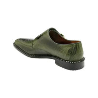 Belvedere Valiente Men's Shoes Ostrich Leg Double Monk Antique Forest - J.Valintin Men's Wear Legend - Valiente 02442 Forest - 9