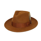 Bruno Capelo Hat Australian Wool Fedora Teardrop Crushable Bel Air BL596 Cognac