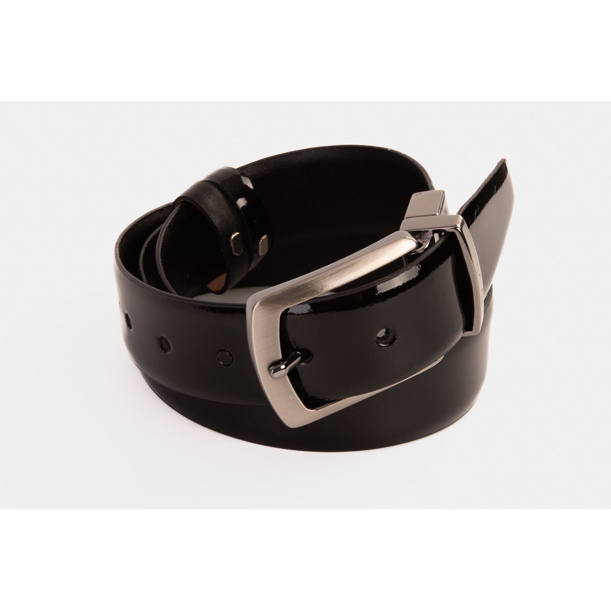 The Sun Reversible Black Patent Leather Belt