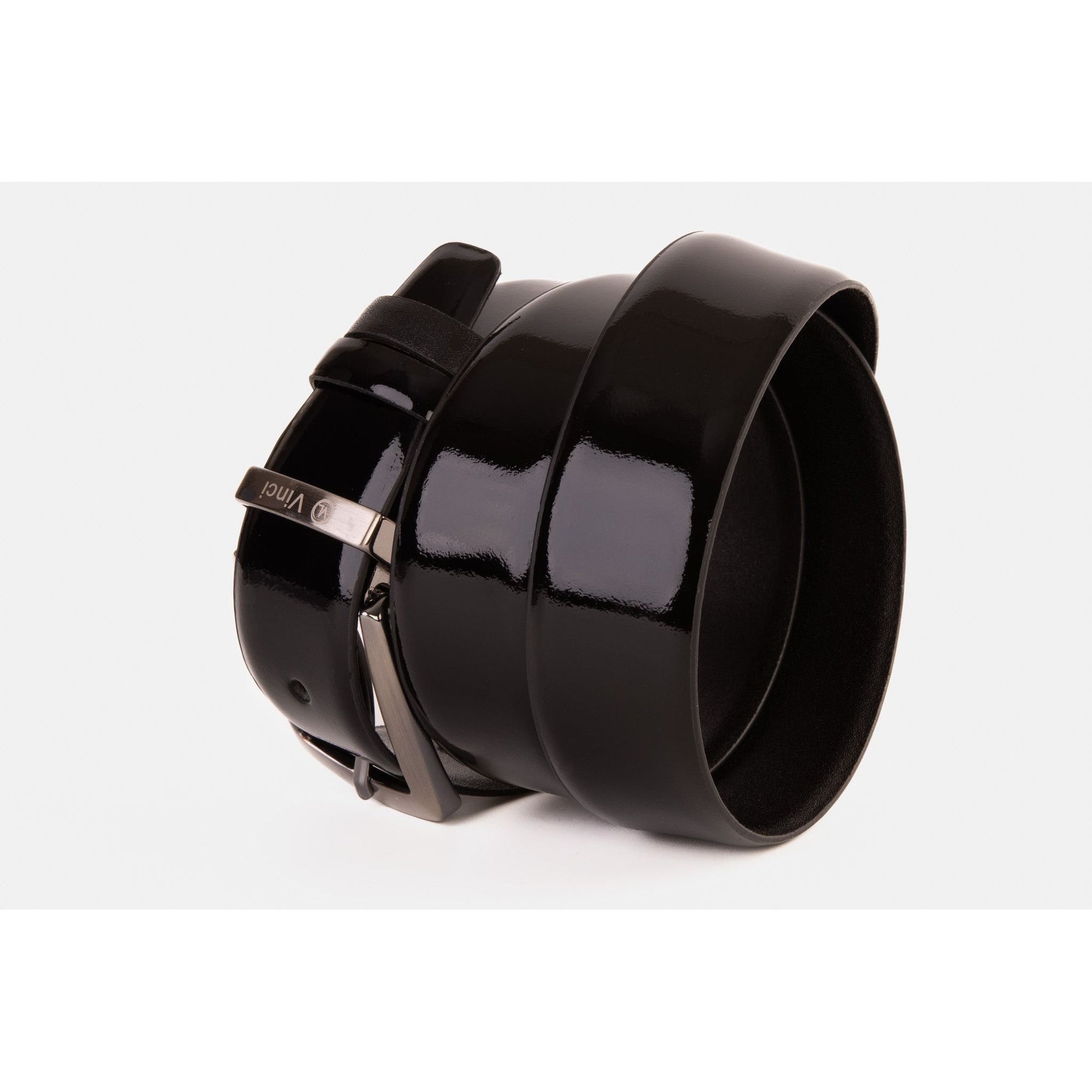 The Sun Reversible Black Patent Leather Belt