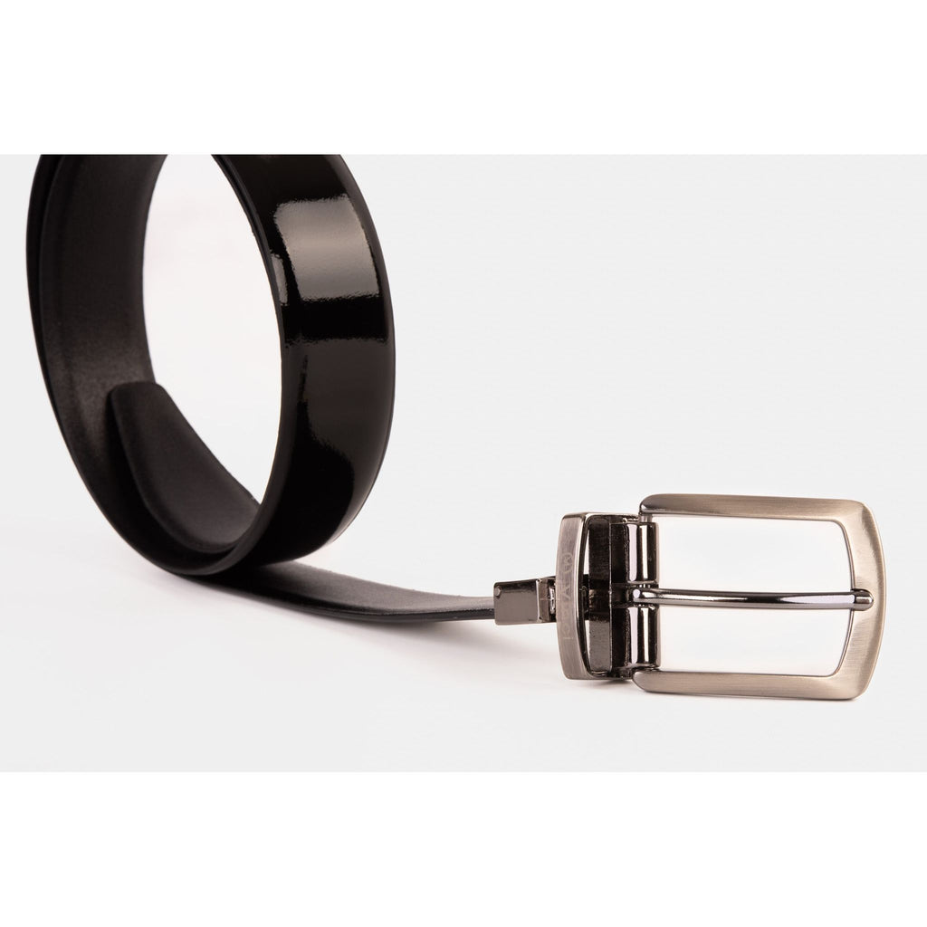 The Sun Reversible Black Patent Leather Belt