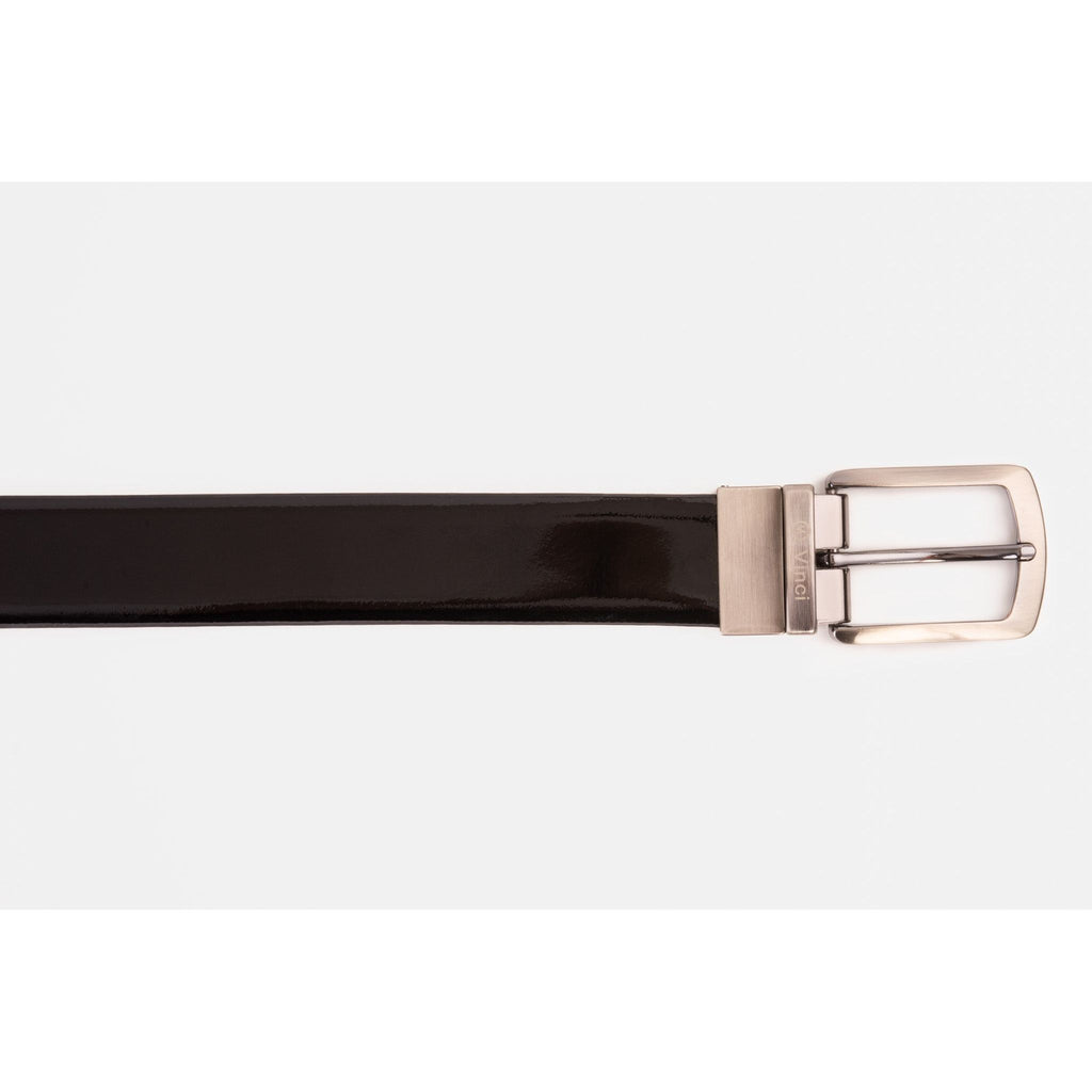 The Sun Reversible Black Patent Leather Belt