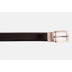 The Sun Reversible Black Patent Leather Belt