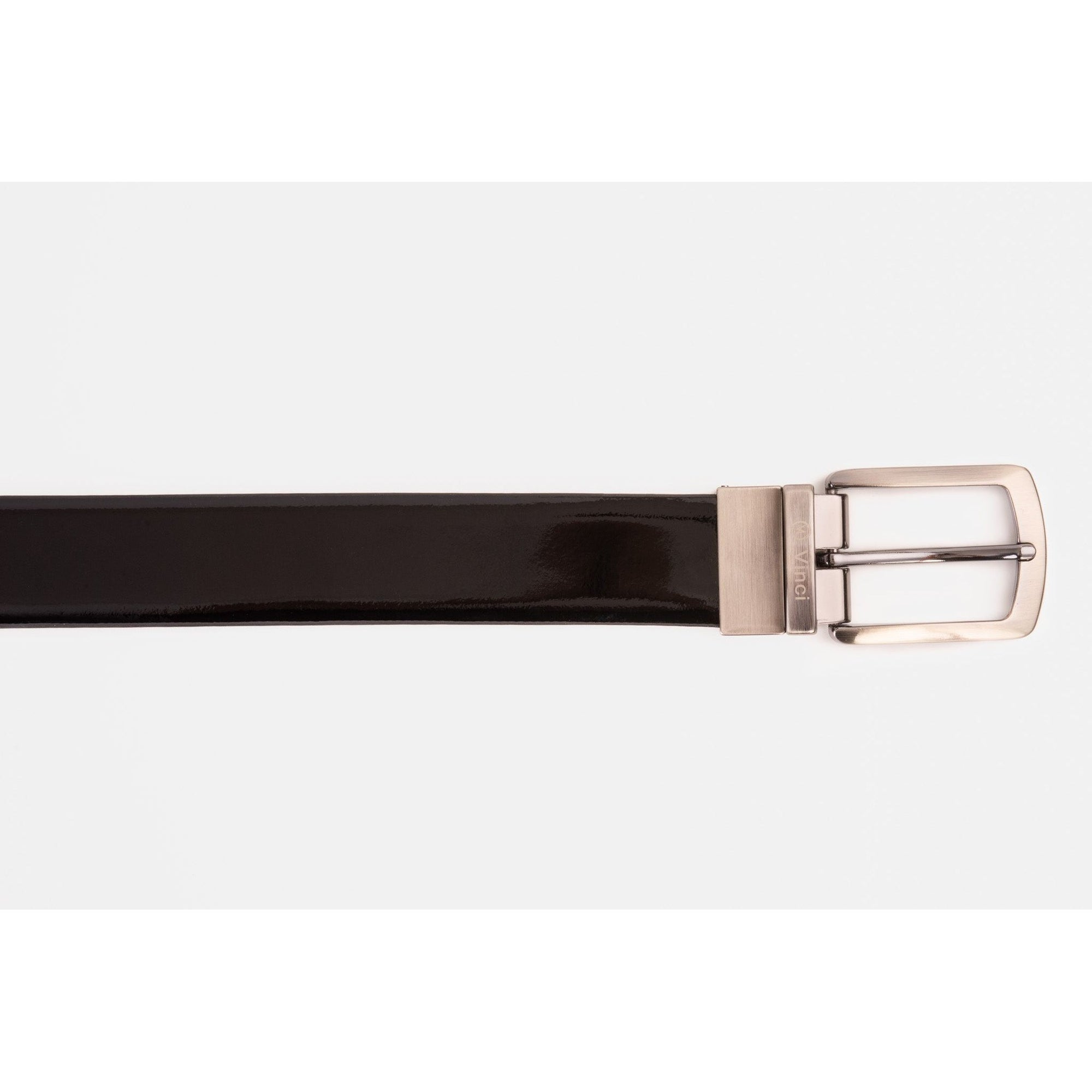 The Sun Reversible Black Patent Leather Belt