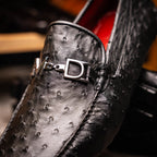 Bolonia Slip On Dressy Shoes Animal Skin Black