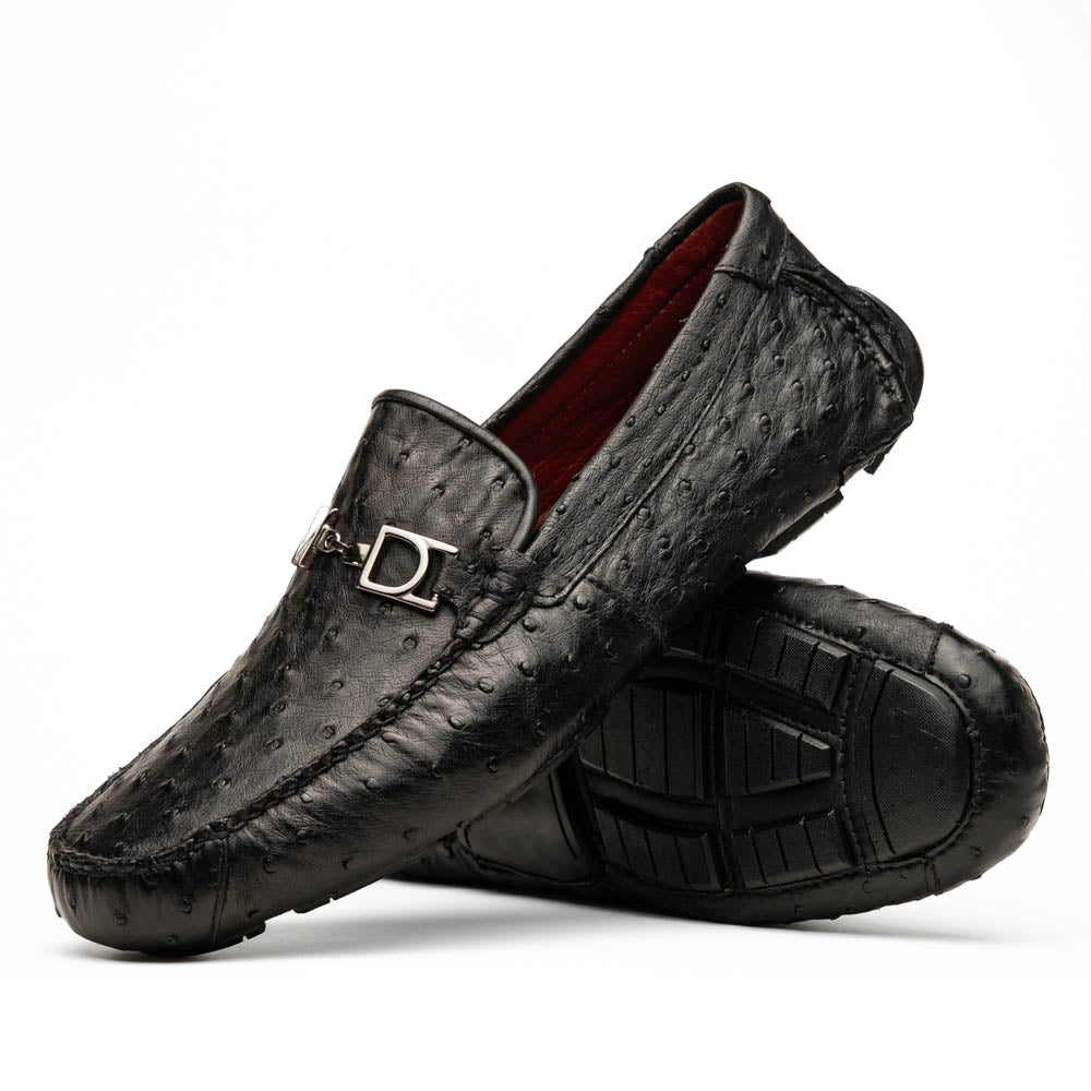 Bolonia Slip On Dressy Shoes Animal Skin Black