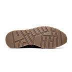 Brescia Snake and Classic Calfskin Fashion Sneaker Brown