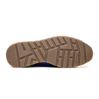 Brescia Genuine Snake and Calfskin Fashion Sneaker Electric Blue