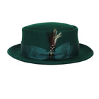 Bruno Capelo Dress Hat Australian Wool Crushable Pork Pie Jazz PP109 Emerald - J.Valintin Men's Wear Legend - PP109 - Emerald - S