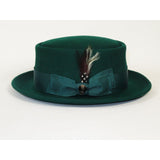 Bruno Capelo Dress Hat Australian Wool Crushable Pork Pie Jazz PP109 Emerald - J.Valintin Men's Wear Legend - PP109 - Emerald - S