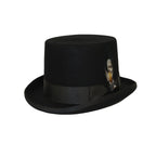 Bruno Capelo Formal Top Hat Australian Wool 5 Inch High Crown Top100 Black - J.Valintin Men's Wear Legend - Top100 - Black - S