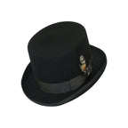 Bruno Capelo Formal Top Hat Australian Wool 5 Inch High Crown Top100 Black - J.Valintin Men's Wear Legend - Top100 - Black - S