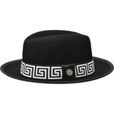 Bruno Capelo Hat Australian Wool Fedora Princeton Elite PRE500 Black White - J.Valintin Men's Wear Legend - PRE500 - blk/wht - S