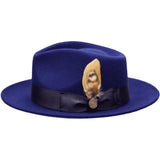 Bruno Capelo Hat Australian Wool Fedora Teardrop Crushable Bel Air BL591 Navy - J.Valintin Men's Wear Legend - BL591 - Navy - S