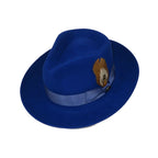 Bruno Capelo Hat Australian Wool Fedora Teardrop Crushable Bel Air BL593 Royal - J.Valintin Men's Wear Legend - BL593 - Royal - S