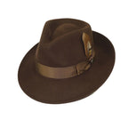 Bruno Capelo Hat Australian Wool Fedora Teardrop Crushable Bel Air BL594 Brown - J.Valintin Men's Wear Legend - BL594 - Brown - S