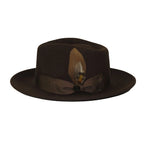 Bruno Capelo Hat Australian Wool Fedora Teardrop Crushable Bel Air BL594 Brown - J.Valintin Men's Wear Legend - BL594 - Brown - S