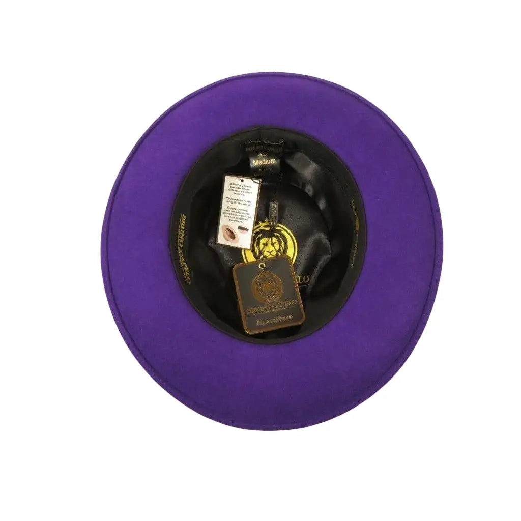 Bruno Capelo Hat Australian Wool Fedora Teardrop Crushable Bel Air BL595 Purple - J.Valintin Men's Wear Legend - BL595 - Purple - S