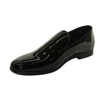 Men Santino Luciano Formal Shoes Patent Leather Shiny Slip on Loafer C350 Black
