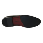 Men Santino Luciano Formal Shoes Patent Leather Shiny Slip on Loafer C350 Black