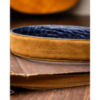 Massimo Exotic Caiman Flank Belt All Sizes Navy
