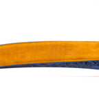 Massimo Exotic Caiman Flank Belt All Sizes Navy