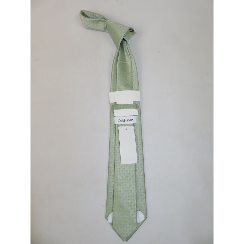 Men's Calvin Klein Tie Classic Woven Silky Feel #Calvin-2 Sage Green