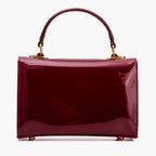 The Rosalinda Burgundy Leather Handbag