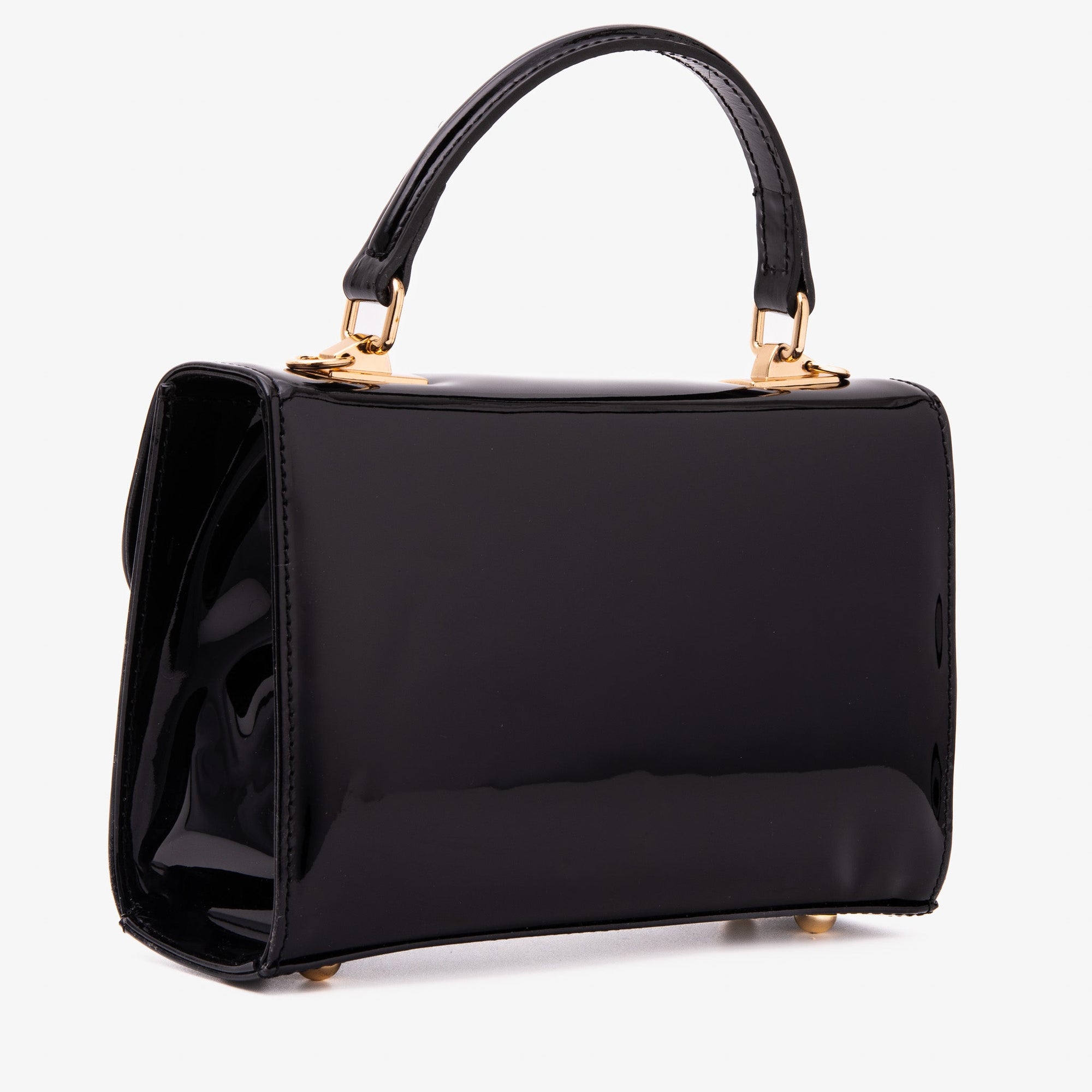 The Rosalinda Black Leather Handbag