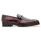Belvedere Corso - Burgundy Caiman Ostrich Loafer R101