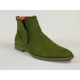 Men's TAYNO Chelsea Chukka Soft Micro Suede Zip up Boot Coupe S Lime
