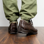 Genuine caiman hornback and original lizard skin Crater Brown
