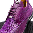 Marco Di Milano genuine caiman hornback & original lizard Sneaker Crater Purple