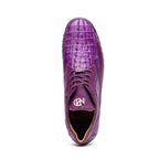 Marco Di Milano genuine caiman hornback & original lizard Sneaker Crater Purple
