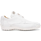 Marco Di Milano Caiman & Lizard Original Skin Sneaker Shoes Crater White