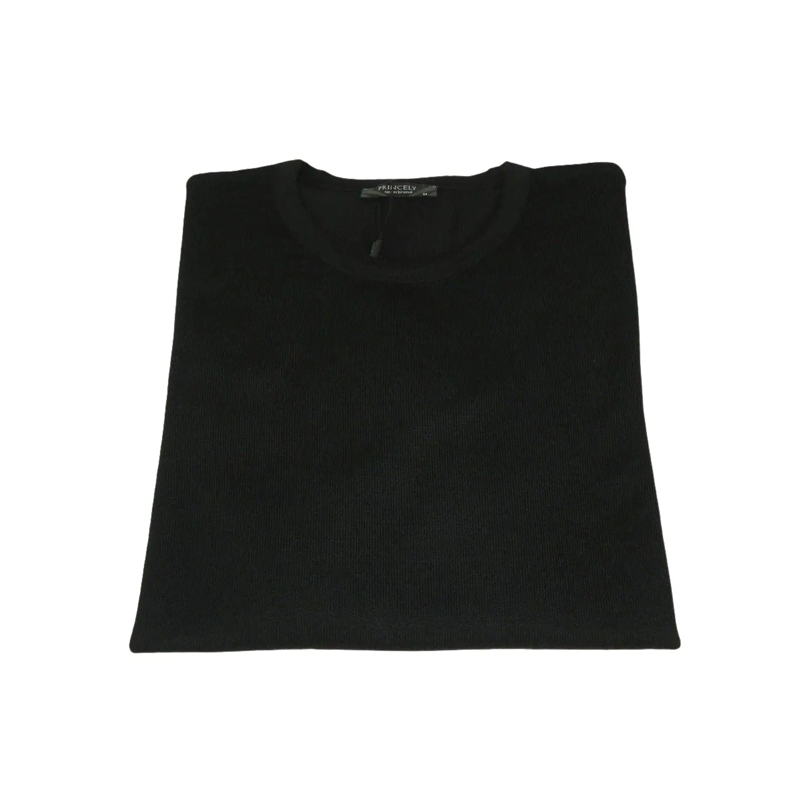 Crew Neck Merinos Wool Sweater PRINCELY From Turkey Soft Knits 1011 - 30 Black - J.Valintin Men's Wear Legend - 1011 - 30 - Black - M