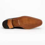 Criss Genuine Ostrich Quill Dress Shoes Oxford Brown