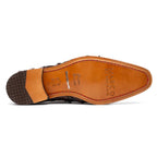 Olivieri Genuine Pirarucu Skin Classic Dress Shoes Brown