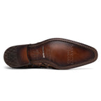 Marco Di Milano Genuine Pirarucu Exotic Lace-Up Olivieri Clear Brown