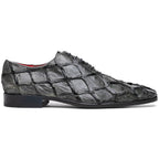Olivieri Genuine Pirarucu Exotic Lace-Up Oxford Gray