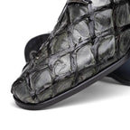 Olivieri Genuine Pirarucu Exotic Lace-Up Oxford Gray