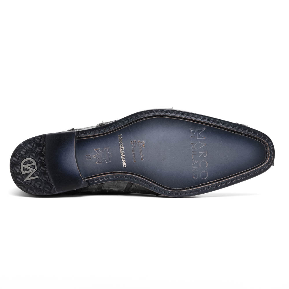 Olivieri Genuine Pirarucu Exotic Lace-Up Oxford Gray
