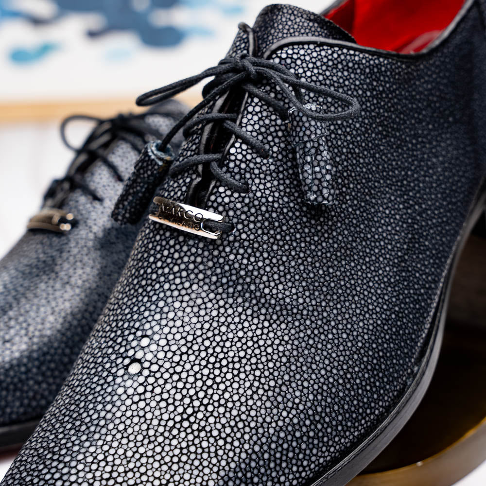 Pannuci Exotic Classic Dress Oxford Shoes Black