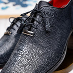 Pannuci Exotic Classic Dress Oxford Shoes Black