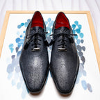 Pannuci Exotic Classic Dress Oxford Shoes Black