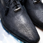 Pannuci Exotic Classic Dress Oxford Shoes Black